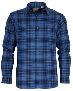 Inspired by the Ozarks' timeless style and ruggedness, the RedHead Ozark Mountain Flannel Long-Sleeve Button-Down Shirt for Men combines quality and comfort for a great fit that lasts. 100% cotton twill weave fabric, brushed and yarn-dyed, provides a classic-feeling flannel with extra softness and strength, perfect for everything from hard work to casual days. Dual chest pockets keep essentials close, and the spread collar gives handsome styling. Machine wash. Imported.   100% cotton twill weave Red Flannel Shirt With Button Closure, Blue Long Sleeve Flannel Shirt With Button Closure, Green Cotton Button-up Flannel Shirt, Retro Red Button-up Flannel Shirt, Classic Red Long-sleeved Flannel Shirt, Ozark Mountains, Good Brands, Yarn Dyeing, Redheads