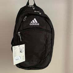 New With Tags! Black Backpack For Students - Back To School, Black Backpack For Students, Back To School, Black Student Backpack For Back To School, Functional Black Backpack For School, Functional Black School Backpack, Standard Black School Backpack, Sporty Black Bag For Back To School, Black Backpack For Back To School, Black Standard Backpack For Back To School