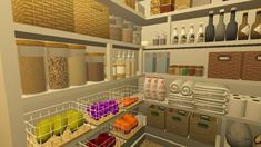 bloxburg pantry design ideaaesthetic design pantry Walk In Pantry Bloxburg Ideas, Bloxburg Pink Kitchen Ideas, Roblox Pantry Ideas, Roblox Bloxburg Pantry Room Ideas, Bb House Ideas, Bloxburg Custom Cabinets, 2x2 Pantry Bloxburg, Bookshelf Bloxburg Ideas, Pantry Organization Ideas Bloxburg