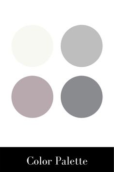 the color palette is shown in shades of gray, white and grey with black text