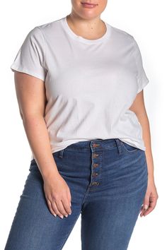 This casual vintage short sleeve T-shirt paired with a nice pair of pants or shorts completes your everyday look.Fit: this style fits true to size. Crew neck. Short sleeves. Slips on over head. Solid. Jersey knit construction. Approx. 24.5" length (size S). Approx. 26" length (size 2X). Imported Vintage Crew Neck, Vintage Crewneck, Vintage Short, Vintage Shorts, Short Shirts, Vintage Style Outfits, Pair Of Pants, Cotton T Shirt, Knit Jersey