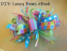 the instructions for how to make loopy bows