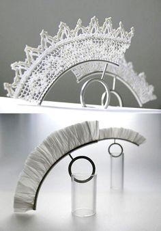 lace rings by Poland's Małgosia Kalińska Plastic Jewellery, Contemporary Rings, Engraved Bangle Bracelet, Contemporary Jewellery Designers, Jewellery Shops, Engraved Bangle, Rectangle Necklace, Contemporary Jewelry Design, Modern Jewellery