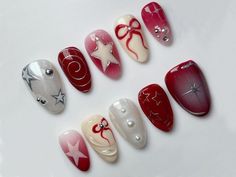 Coquette Nails, Milky Nails, Desain Quilling, Y2k Nails