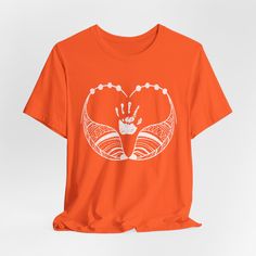 National Day for Truth and Reconciliation Canada Orange T-shirt - Classic unisex jersey short sleeve tee made from soft cotton. - Quality print ensures durability and attractiveness. - Features ribbed knit collars for shaping and tapered shoulders for better fit. - Dual side seams maintain garment shape over time. - Made from 100% lightweight Airlume combed and ring-spun cotton (4.2 oz/yd²). - Ideal for layering, breathable, suitable for active and leisure wear. - Retail fit suitable for casual and semi-formal wear. - Crew neckline for classic style, easy to accessorize. - Manufactured by Bella+Canvas in the US and internationally with humane, sustainable practices. - Certified by Fair Labor Association and Platinum WRAP. - Tear-away label minimizes skin irritations. - Fabric blends includ Orange Short Sleeve T-shirt With Letter Print, Short Sleeve T-shirt With Front Print, White Print Short Sleeve T-shirt With Front Print, White Print Short Sleeve T-shirt With Front Design, Orange Relaxed Fit T-shirt With Graphic Print, Orange Pre-shrunk Short Sleeve T-shirt, Orange Graphic Tee With Graphic Design, Orange Relaxed Fit T-shirt With Screen Print, Orange Graphic Print Short Sleeve Shirt