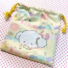 Kawaii Cogimyun Drawstring Bag - Pastel Yellow Sanrio Character Bag Make An Offer! This Cogimyun Drawstring Pouch Is So Cute & Kawaii! I Love This Character And Her Kawaii, Fairy Kei Aesthetic. This Is A Newer Sanrio Character & She Is Beyond Adorbs. This Pastel Yellow Cogimyun Pouch Is A Fabric Drawstring Bag W/ A Pink Drawstring. Unlined. Pink Version Listed, Along W/ Matching Cogimyun Tote Bags & Cogimyun Plush Keychain. Bundle & Save! New. No Tag. Ships In 24 Hrs Offers Welcome! Cogimyun Plush, Fairy Kei Aesthetic, Yellow Kawaii, Kei Aesthetic, Keychain Bundle, Kawaii Fairy, Sanrio Bag, Mini Makeup Bag, Pink Makeup Bag