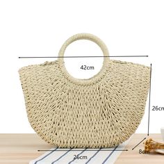 Brand Name: YogodlnsOrigin: CN(Origin)CN: ShandongLining Material: PolyesterMain Material: StrawPlace Of Origin: SHAN DONG ProvincePlace Of Origin: SHAN DONG ProvinceShape: Casual ToteOccasion: VersatileExterior: NONEClosure Type: STRINGDecoration: NONEHardness: HARDGender: WOMENPattern Type: KnittingInterior: Cell Phone PocketStyle: BohemianHandbags: Top Handle Hand BagsStraw Bag: Handmade Bag for WomenWomen Bag: Moon shaped BagSummer Bag: Small Shoulder BagTotes Bags: Weaving Straw Bag Rattan Handbags, Straw Beach Bag, Woven Handbags, Straw Handbags, Rattan Bag, Handbag Patterns, Straw Bags, Top Handle Handbags, Straw Tote