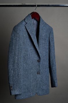 Color: Navy Herringbone British Parliament, Harris Tweed Jacket, Eggplant Color, Suit Shirts, Harris Tweed, Tailored Jacket, Charcoal Color, Signature Collection, World Famous