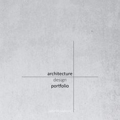 an image of architecture with the text'architecture design portfolio '