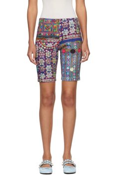 Tao Comme Des Garçons: Multicolor Printed Shorts | SSENSE Multicolor Printed Bottoms Short Length, Multicolor Printed Short Bottoms, Multicolor Printed Shorts, Multicolor Bottoms With Built-in Shorts, Multicolor Biker Shorts For Summer, Stretch Multicolor Shorts, Fitted Multicolor Shorts, Multicolor Biker Shorts For Spring, Multicolor Short Length Biker Shorts For Spring