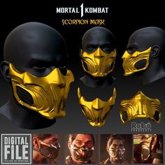 the gold mask is designed to look like it could be worn in an upcoming movie