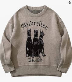 find our product in the link below Warm Knit Sweater, Doberman Dog, Jeans Patchwork, Doberman Dogs, Y2k Sweater, Trendy Sweaters, Graphic Sweaters, Retro Mode, Dog Sweaters