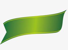 a green ribbon on a white background