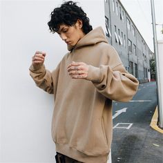 Hip-hop Popular Oversized Hoodie  Material: 48%cotton+52% polyester   Style: Leisure  Size: S, M, L, XL, 2XL Color: Khaki, Medium Blue,  Occasion: Leisure, Outdoor, Daily, Vacation     * Pls be careful to choose the size before you order. * Pls allow little color difference caused by camera and computer monitors. Thank you! Important Notes: Please Use Similar Clothing To Compare With Size 1. The size refers to clothing dimensions, NOT your body measurements. 2. Please check the measurement chart Oversized Hooded Sweater With Ribbed Cuffs, Casual Baggy Hoodie Sweatshirt, Oversized Hip Hop Hoodie With Long Sleeves, Oversized Long Sleeve Hip Hop Hoodie, Baggy Sweatshirt For Streetwear, Oversized Urban Sweater, Solid Baggy Sweatshirt For Streetwear, Oversized Solid Sweater With Drawstring Hood, Winter Hoodie Relaxed Fit Drop Shoulder