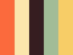 an orange, brown and green striped background