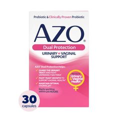 The feminine microbiome is the foundation for women’s wellness, but when it’s out of balance, non-beneficial bacteria can flourish, which can lead to both urinary and vaginal issues. Everyday things like stress, your cycle, sex and certain medications like antibiotics or the pill can disrupt your feminine microbiome, leaving you feeling anything but balanced. AZO Dual Protection™ is uniquely formulated to holistically address your feminine microbiome with a blend of prebiotics plus probiotics. T Azo Probiotic, دورة شهرية, Urinary Health, Bladder Control, Prebiotics And Probiotics, Feminine Health, Body Smells, Beneficial Bacteria, Urinary Tract