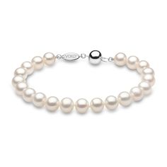 Eye-catching lustrous white freshwater cultured pearls nestle one another along the length of this glamorous women's bracelet. 18K White Gold Freshwater cultured pearls The 7.5-inch bracelet secures with a capsule clasp. From the Yoko London collection Luxury Pearl Drop Bracelet For Formal Occasions, Elegant White Gold Beaded Bracelets For Anniversary, Formal Pearl White Pearl Chain Bracelet, Formal Pearl White Bracelet With Pearl Chain, Formal Pearl White Pearl Bracelet With Pearl Chain, Classic Beaded Bracelets For Anniversary, Luxury White Gold Pearl Oyster Bracelet, Elegant White Gold Pearl Jubilee Bracelet, Timeless White Gold Pearl Bracelet