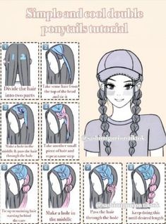 Freestyle Hairstyles, Ponytails Hairstyle, Story Help, Gemini Hair, Dress Reference, Simple Clothes