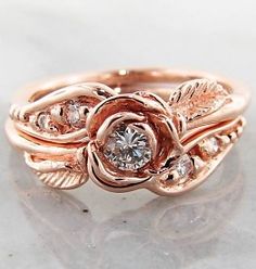 Signature Rose Diamond Rose Gold Wedding Ring Set, Prize Tea Rose Elegant Wedding Jewelry With Rose Detail, Elegant Wedding Rings With Roses, Elegant Wedding Rings With Roses Design, Elegant Wedding Rings With Rose Details, Rose Gold Wedding Jewelry With Roses, Rose Gold Wedding Jewelry With Rose Details, Rose Detail Jewelry For Wedding, Rose Gold Wedding Jewelry With Rose Design, Rose Gold Wedding Ring Set