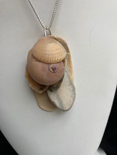 "Natural sea shell pendant necklace, ocean shells clustered with all different types of shells, all finished with Sterling plated rings.  Unique seashell pendant measures 3 1/8\" X 1 1/2'' Sterling silver necklace is not included, it was used as DISPLAY ONLY.  But it can be purchased for $52.50 and necklace 20'' and  is stamped 925 Italy. You can compare the size of the shells to the $0.50 cent piece in the pictures. All my necklaces are different and would be considered one of a kind. View my collection of Kingman Arizona Turquoise here: https://www.etsy.com/shop/MoonwaterJewelryShop?section_id=28192591  I've been selling on eBay since 2003 Came to Etsy to sell jewelry. Returns and exchange details ► RETURNS / EXCHANGES All items are handcrafted and custom pieces therefore we don't usuall Ocean-inspired Shell Pendant, Ocean-inspired Shell Pendant Necklace, Unique Shell Pendant Necklace, Unique Silver Shell-shaped Necklace, Ocean Shells, Types Of Shells, Seashell Pendants, Rings Unique, Arizona Turquoise