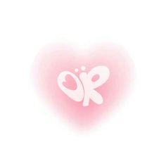 a pink heart shaped object with a butterfly on it's side and bubbles in the middle