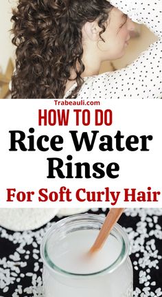 Grow Curly Hair, Hair Growth Mask Diy, Rice Water For Hair Growth, Rice Water For Hair, Hair Growth Methods, Curly Hair Growth, Diy Curls, Dry Curly Hair, Long Healthy Hair