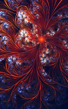 Firebird by lindelokse Venetian Art, Fractal Images, Art Fractal, Vase Glass, Dale Chihuly, Fractal Patterns, Antique Perfume, Eclectic Art, Chihuly