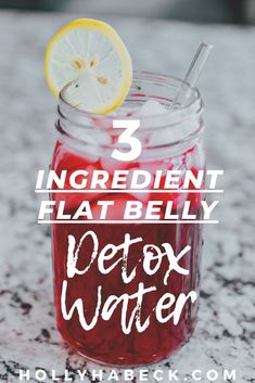 Flat Tummy Water Recipes, Flat Tummy Water, 3 Ingredient Recipe