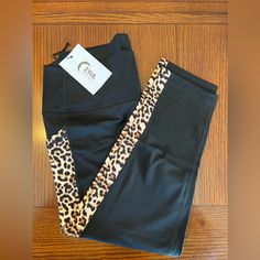 Brand New, Never Worn, Tag Attached, Capri Length, Pockets!!! Black Leggings, Pant Jumpsuit, Black Color, Size 16, Black And Brown, Capri, Pants For Women, Leggings, Brand New