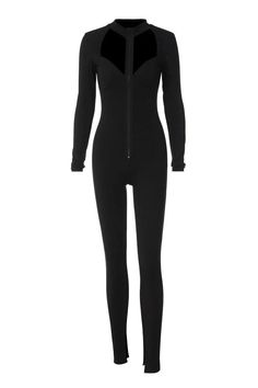 Add edge to your wardrobe with this long sleeve jumpsuit, featuring hollow details and a sleek zipper. Its modern design and unique accents create a standout look perfect for making an impression. Details: Material: SPANDEX Fabric Type: POLYESTER Size (IN) Shoulder Bust Waist Hip Sleeve Length Length S 13.39 31.50-35.43 25.20-29.13 31.50-35.43 25.59 59.45 M 13.78 33.07-37.01 26.77-30.71 33.07-37.01 25.98 60.24 L 14.17 34.65-38.58 28.35-32.28 34.65-38.58 26.38 61.02 Black Long Sleeve Bodysuit With Zipper, Black Long Sleeve Bodysuit With Zipper Closure, High Stretch Long Sleeve Bodysuit With Zipper, High Stretch Long Sleeve Bodysuit With Zipper Closure, Long Sleeve Unitard For Night Out In Winter, Long Sleeve Jumpsuit, Black Jumpsuit, Spandex Fabric, Modern Design