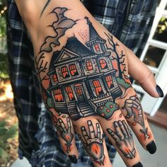 Small Hand Tattoos Tattoo Flash Collection Salem Tattoo Ideas, Salem Tattoo, Salem Witch House, Hard Tattoos, Knuckle Tattoos, Salem Massachusetts, Just Ink, Salem Witch, Small Hand Tattoos