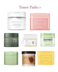 Best toner pads for all skin types! Skincare Toner, Best Toner, Shower Skin Care, Korean Skin, Skin Skincare, Dark Skin Makeup