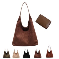 PRICES MAY VARY. 【Suede Hobo Bags】The Suede Hobo Bags is made of faux suede leather, which is wear-resistant and good in texture, durable to use. 【Large Capacity】The Suede Hobo Bags Size is 14.17x12.2x5.12inch. The storage space of this corporate office bag is roomy for your daily belongings. You can easily take your iPad, cell phone, wallet, makeup, etc. with you.The product includes a tote bag and a matching organizer bag. 【All-match Style】The Suede Hobo Bags is suitable for matching various s Brown Suede Bag, Slouchy Purse, Slouchy Hobo Bag, Leather Hobo Bags, Slouchy Tote, Suede Tote Bag, Slouchy Bag, Suede Purse, Brown Tote Bag