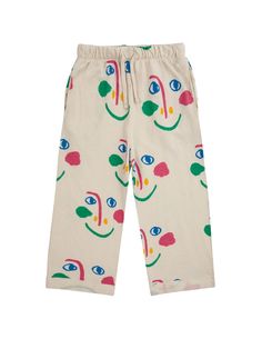 Pants from the Bobo Choses brand and their latest spring/summer collection. Made from a durable material, that provides quality and comfort at all time. They have an interesting looking pattern. 

Colour: Off white
Material: 100% Cotton Playful Cotton Bottoms With Relaxed Fit, Playful Pants With Elastic Waistband And Relaxed Fit, Casual Multicolor All-over Print Pants, Casual Multicolor All Over Print Pants, Casual Multicolor Pants With All Over Print, Multicolor Graphic Print Pants For Summer, Summer Graphic Print Multicolor Pants, Casual All Over Print Spring Bottoms, Summer Cotton Bottoms With All Over Print