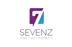 sevenz logo with the letter f in purple and blue