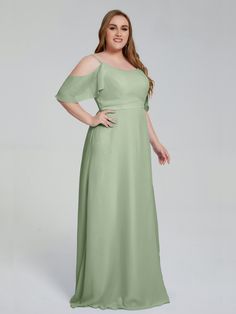 Dusty_Sage Green Plus Size Dress, Chocolate Bridesmaid Dresses, Dusk Bridesmaid Dress, Off The Shoulder Plus Size, Wisteria Bridesmaid Dresses, Ruffles Bridesmaid Dresses, Brown Bridesmaid Dresses, Plus Size Bridesmaid Dresses, Taupe Bridesmaid Dresses