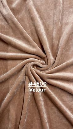 an image of a brown velvet fabric with the text 4800 velour on it