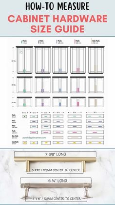 how to measure cabinet hardware size guide