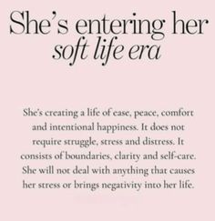 the back cover of she's entering her soft life era, with an image of a