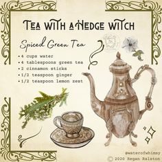 tea with a hedge witch special green tea