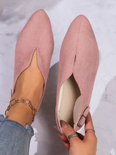 Chic and Comfortable: Women's Pointed Suede Slip-On Flat Shoes with Bu Spring Pointed Toe Flats With Buckle Closure, Spring Suede Slip-ons With Pointed Toe, Casual Ballet Flats With Buckle Closure, Trendy Pointed Toe Slip-ons For Fall, Comfy Flats, Chic Heels, Shoe Obsession, Comfortable Fashion, Perfect Pair