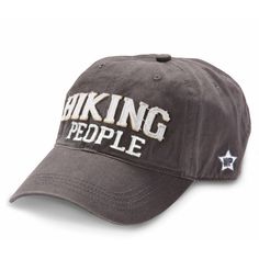 PREMIUM QUALITY: Hat, made from 100% high-quality cotton, comes packaged in a plastic polybag with a hang tag. A strap at the back of the hat allows for adjusting. IN-HOUSE DESIGN: "Hiking People" text is embroidered and sewn-in with a frayed edge, as is the We People logo on the side of the hat. The brim features screen-printed text showing the "Hiking People" logo. CARE INSTRUCTIONS: Wash by hand only with a damp cloth. Set out in the sun to dry. Outdoor Cotton Hats With Letter Print, Outdoor Cotton Hat With Letter Print, Cotton Outdoor Hat With Letter Print, Adjustable Cotton Baseball Cap For Outdoor, Adjustable Cotton Trucker Hat For Travel, Travel Cap With Letter Print, Cotton Visor Hat For Outdoor Activities, Adjustable Cotton Trucker Hat For Camping, Adjustable Visor Hat With Letter Print