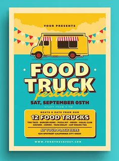 the food truck festival is coming to town on saturday, may 1st and 4th at 7pm