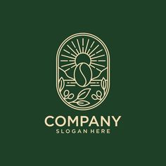 a logo for a company that sells coffee beans and is designed to look like an oval frame