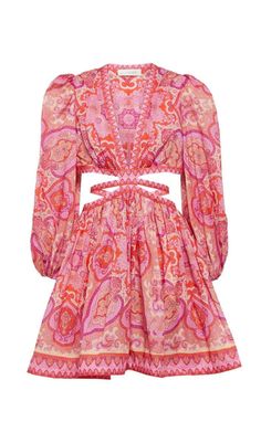 Introducing our Paisley-Print Cut-Out Mini Dress in PinkGet ready to turn heads and make a statement with our Paisley-Print Cut-Out Mini Dress in Pink. This fun and flirty dress is perfect for those who want to stand out from the crowd and embrace... Groovy Retro, Flirty Dresses, Cut Out Dress, Pink Paisley, Festival Looks, Retro Print, Out Dress, Boho Festival, Pink Mini Dresses