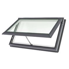 the skylight is mounted on top of an open window with a cord attached to it