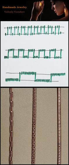 two different types of handwriting are shown in the same image, one is green and the other is brown