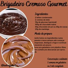 an advertisement with chocolate and caramel in spanish