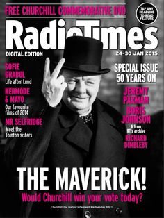 the cover of radio times magazine with an older man wearing a top hat and coat