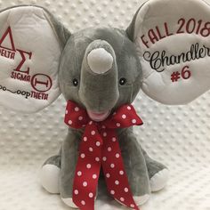 Delta Sigma Theta Elephant is soo amazingly cute! Personalize yours today! Sorority Rush, Greek Gifts